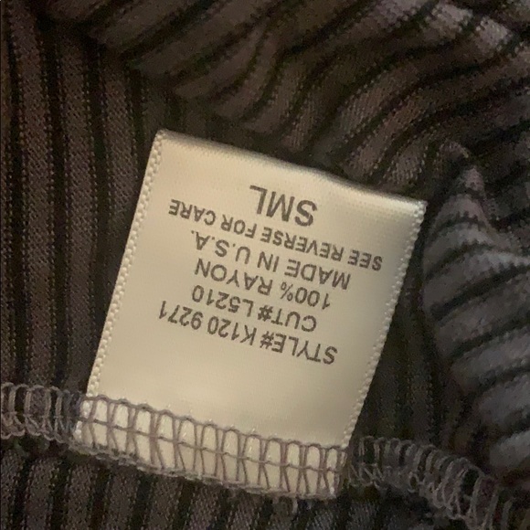 Emma & Sam LF Soft Grey and Black Striped T-Shirt - Picture 8 of 8